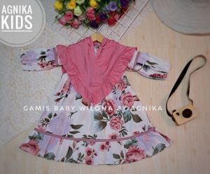 Gamis baby Wilona by AGNIKA ( Free HIJAB ) 100% REALPICT