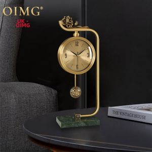 Modern Minimalist Brass Decorative Table Clock