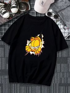 KAOS OBLONG DEWASA CEWEK SABLON DIGITAL PRINT DTF BERKUALITAS/GARFIELD 3 DIMENSI