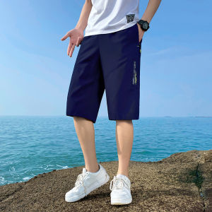 Pants Men Summer Thin Track Pants Quick-Drying 3/4 Pants Ice Silk Leggings Fifth Pants Casual Pants Shorts Men Plus Size