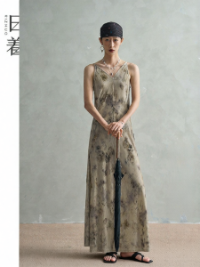 Silk Velvet Long Dress
