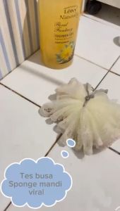 USAGI OFFICIAL - Lace Flower Shower Puff / Sponge Mandi / Sponge Busa Banyak Lembut Soft / Bath Ball Gantung /  Spongs Mandi Extra Busa Xtra Foam / Spon Shower Mandi