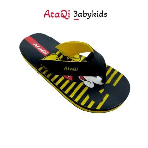 AtaQi - Sandal Jepit Anak Laki Laki Perempuan Sandal Anak Usia 4-10 Thn