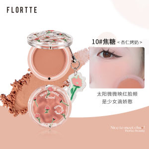 Phấn Má Hồng Màu Đơn FlorTTE Natural Peach Color Blush Cheek Color Long-lasting Easy to Apply Matte Finish Made in China