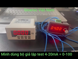 Đồng hồ đọc tín hiệu 4-20mA 92x45mm đầu vào 4-20mA