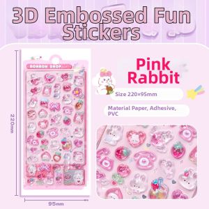 WANXUEXING | 3D Embossed Crystal Gem Stickers