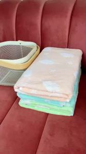 Feather Texture Quick-Dry Coral Fleece Bath Towel LW011