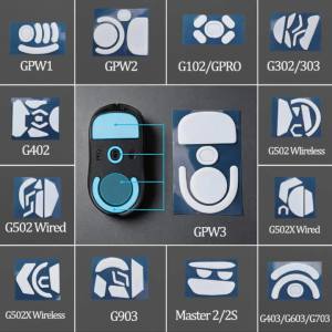 JCD | 1Set White Mouse Feet Sticker For G302 G303 G304 G305 G402 G405 GPRO G502 G502X G903 GPW Mouse Skates Feet Pads