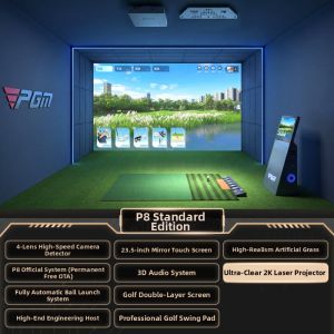 PGM GOLF | Worldwide Installation 4K HD Golf Simulator Home Practice Equipment