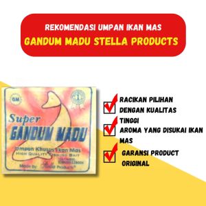 Umpan Ikan Mas Kuning Gandum Madu Stella Product Special Aroma Gurih 110g