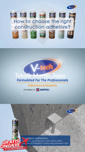 VTECH NIPPON Vital Nails VT230 No More Nail LEM KONSTRUKSI VT-230 Pengganti Paku Wall Panel Dextone Lem Kaca