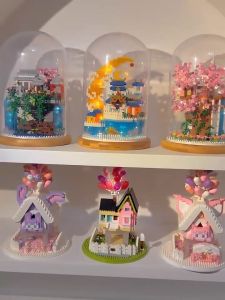 [Yugao Building Blocks Building Blocks Fairyland Series] Small Particles Highly Difficult Girl Series Castle Assembled Toys Guanghan Palace Decoration Birthday Gift