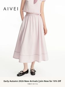 AIVEI | Elegant Autumn Midi Skirt