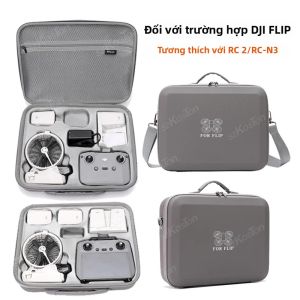 DJI Flip RC 2/RC-N3 Túi Bảo Quản Vali Cứng Túi Xách Chống Nước Hộp Đựng Bảo Vệ Hộp Du Lịch Cho Máy Bay Không Người Lái Phụ Kiện