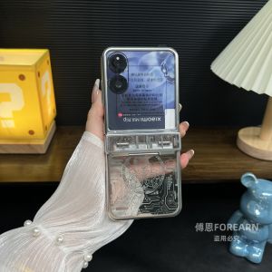 เคสโทรศัพท์มือถือ Xiaomi MIX Flip2 แบบพับได้พร้อมกลไกหinge ป้องกันรอยขีดข่วน ดีไซน์เรียบง่าย ทนทาน สำหรับผู้ชายและผู้หญิง