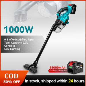 1000W 700ML Cordless Handheld Electric Vacuum Cleaner Powerful Rechargeable Household Indoor Cleaning Tools Dust Extractors For Makita 18V Battery
