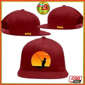 Topi Snapback MEMANCING Topi Casual Rope Hat Bahan Kanvas Topi Distro Pria Wanita Topi Premium Bisa Custom