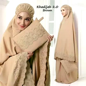 [KL Ready Stock] Free Bag Telekung Cotton untuk Dewasa Siti Khadijah Pasteleena 2.0