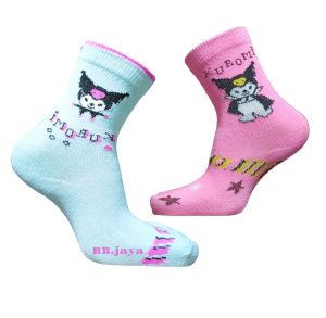 promo 3 & 12 pasang kaos kaki anak cewek motik kuromi / kaos kaki anak paud TK SD