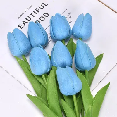BUNGA TULIP PALSU premium LATEX IMITASI