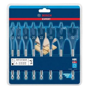 Bosch | BOSCH 2608902111 Expert SelfCut Speed Spade Drill Bit Set 12-32mm 8-Piece Woodworking Drilling Impact Drill Accessory