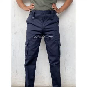 Celana PDL Coklat Ripstok Brimob: Celana Cargo Latihan Hiking Gunung Outdoor