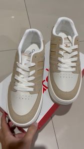 Sepatu Sneakers Wanita Cardinal WCNCL01652F 12A SUSIE Khaki Lowcut Kulit Tali Kasual