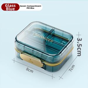 Pill Reminder Portable Organizer and Cutter Mini 1 Day