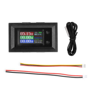 DC 4-30V 10/50/100A 0.96 Inch Color Screen Low Voltage Power Supply 9 in 1 Voltage Current Power Meter Multifunction Meter