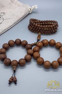 Vòng Tay Mộc Liên Hoa Chuỗi Vòng Tay Niệm Phật Gỗ Mộc Liên Hoa Vân Tự Nhiên Vòng Tay Phong Thủy - Pháp Tâm