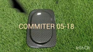 ครอบฝาถังน้ำมัน ลายคาร์บอน โตโยต้า คอมมูเตอ รถตู้ TOYOTA COMMUTER 2005 2006 2007 2008 2009 2011 2012 2013 2014 2015 -2018 A