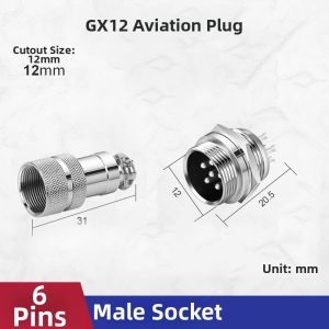 kuicc | Aircraft Plug Socket GX12 Connector