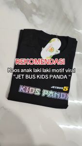 KAOS ANAK BUS KIDS PANDA USIA 4-16 Tahun