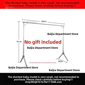 Indoor Free-standing Single Rod Clothes Drying Rack Bedroom Use Simple Design Portable Clothes Hanger Creative Style Storage Organizer