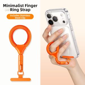 360 Degree Rotating Anti-tangle High-end Self-locking Loss-prevention Ring Phone Lanyard