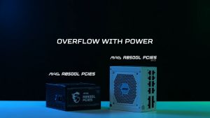 MSI MAG AGL PCIE5 Series ATX 3.1 80+ Gold Full-Modular Power Supply - A750GL/A850GL/A1000GL (Black/White)