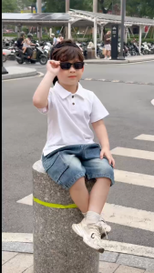 Quần short quần jean túi hộp Cargo cho bé trai đi chơi đi học size 11 tới 28kg BERNIE KIDS H1125Q47