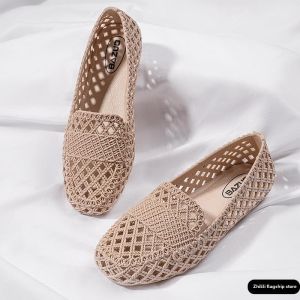 Soft Breathable Slip-Resistant Flat Hole Shoe