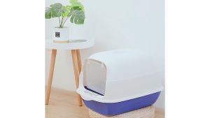 ห้องน้ำแมว กระบะทรายแมว กระบะทรายแมวขนาดใหญ่ พลั่วทรายแมว + ถุงดับกลิ่น มี 3 สีให้เลือก