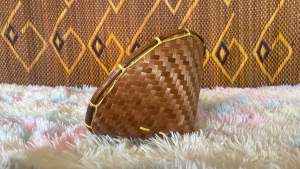 ฝาปิด ฝาปิดหวด วัสดุจากจักสานไม้ไผ่ ขนาดความกว้าง 8 นิ้ว รมควันกันมอดเรียบร้อย