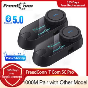 FreedConn Bluetooth Xe Máy Liên Lạc Nội Bộ Mũ Bảo Hiểm Tai Nghe Không Dây Xe Máy Đầu Interphone Màn Hình LCD FM Tai Nghe Chụp Tai