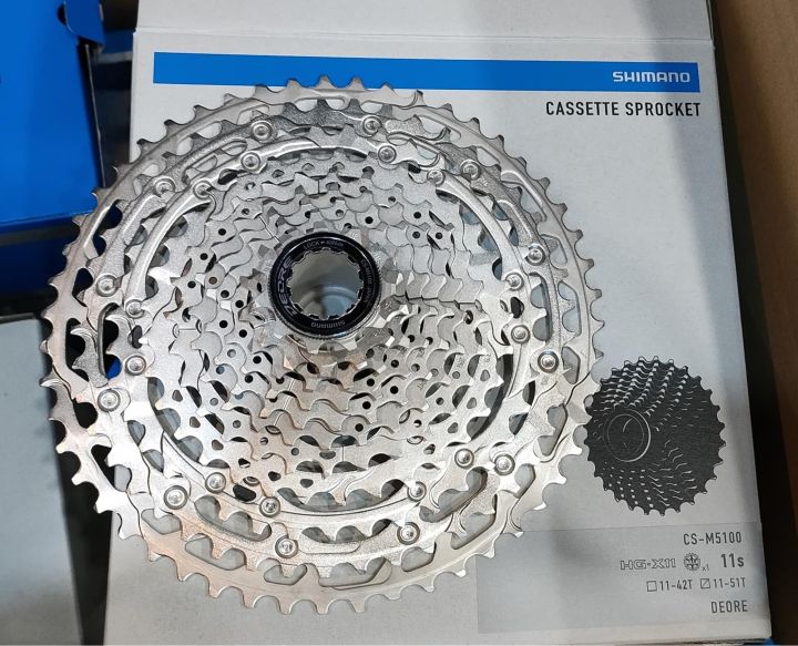Original 101% Shimano DEORE M5100 11s 11-51T Cassette Sprocket - MTB ...