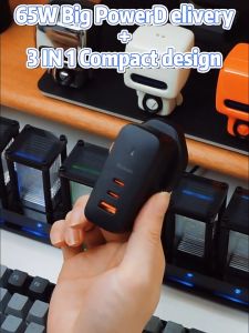 65W GaN Charger Fast Charger Mcdodo Chargers Fast Charge Charger Android Charger Phone Charger Kepala Charger