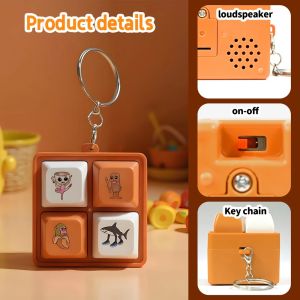 New /Tralalero Tralala Tungtungtung Wooden Stick Man 4 Button Keychain Pendant Meme Brainrot Anime Peripheral Decor Gift Toys