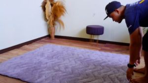 Karpet Bulu Quilting Anti Slip Premium Mewah Ukuran 160x90 Anti Rontok LP