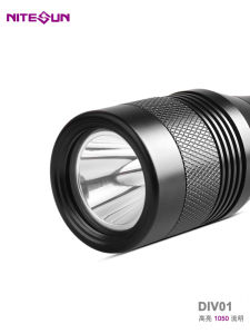 Nitesun Div01 LED Diving Torch High Brightness 1050 Lumens Deep Sea Waterproof Switch Rotatable for Diving Camping Travel