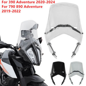 Windshield Windscreen Airflow Wind Deflector Viser Visor Glass For KTM 390 790 890 Adventure ADV 2019 2020 2021 2022