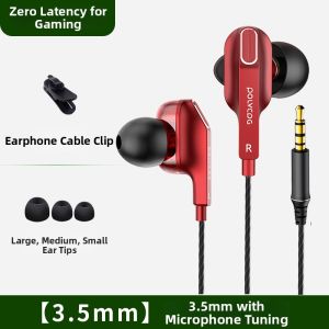 POLVCDG | In-ear Wired Gaming Headphones with Mic Type-C