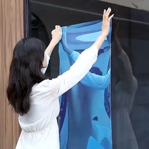 【Original+24hours delivery】Self Adhesive Paper Retro-reflective Sheeting DIY Mirror Wall Decal Bathroom Self-adhesive Mirror Full Body Soft Mirror