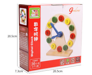 New Interesting Clock Learning toy educational toy Wooden Children Toys For Kids Birthday gift Christmas Gift for kids